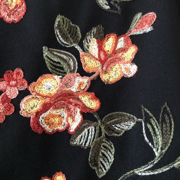 New York Clothing Company Black Embroidered Skirt M - Picture 3 of 8